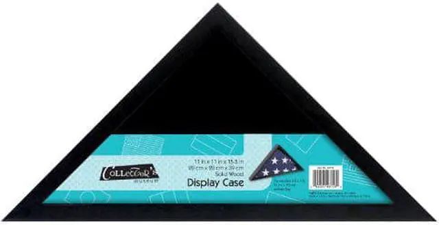 Main image of MCS 11x15.5 Inch Mini Flag Display Case for standard 3 by 5-feet military flag, Black (46716)