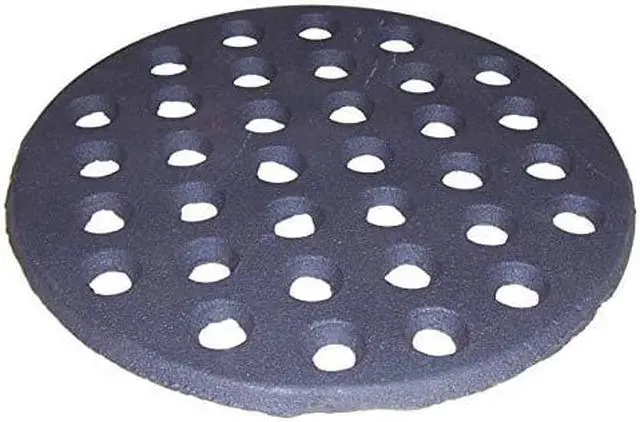 Alt view image 4 of 4 - music city metals 99901 cast iron heat plate replacement for gas grill model big green egg large