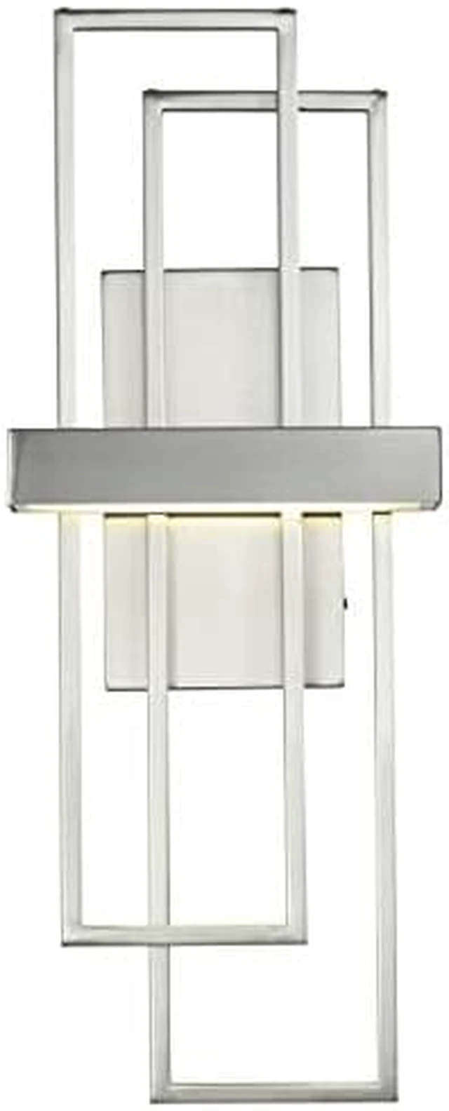 Main image of Nuvo Lighting 62/105 Frame LED One Light Wall Sconce 4.8 Watt 285 Lumens Soft White 2700K KolourOne Technology Brushed Nickel Fixture