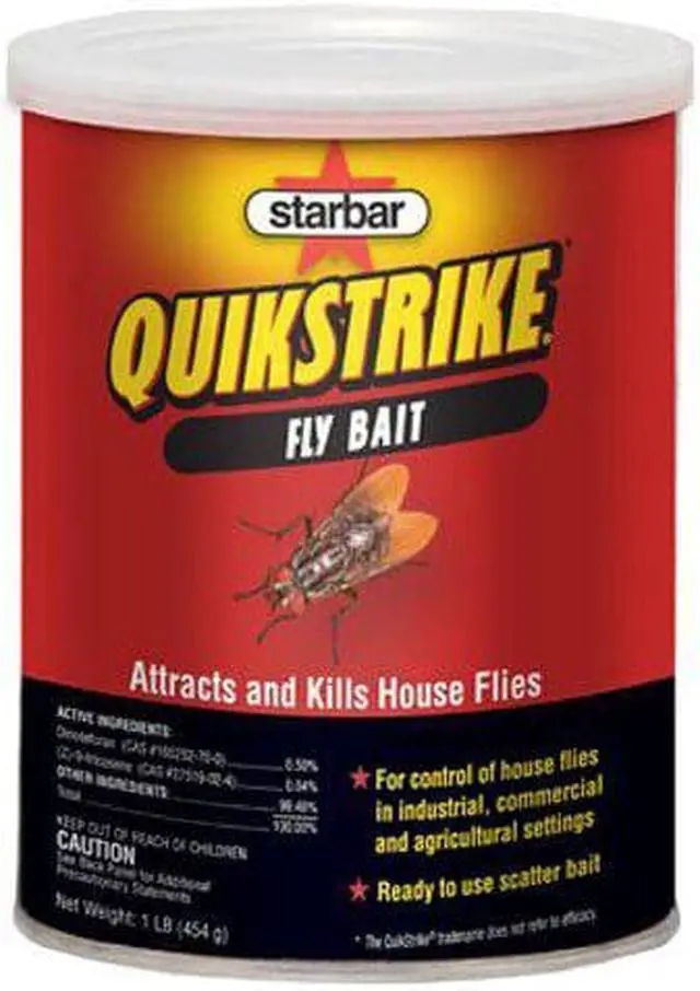 Alt view image 3 of 3 - starbar  quikstrike fly bait 1 pound, 1lb