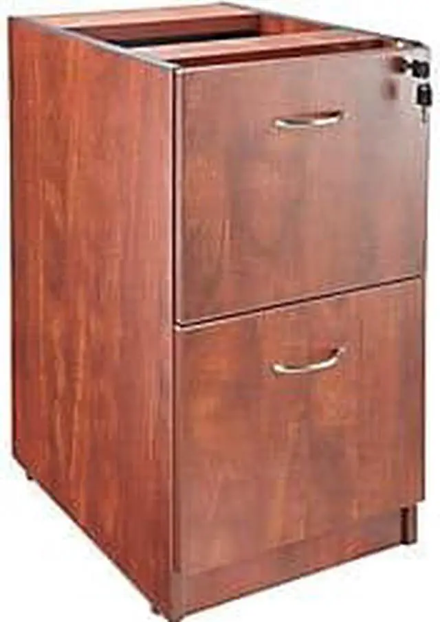 Alt view image 8 of 11 - Lorell Fixed Pedestal F/F 16"x22"x28-1/4" Cherry 69606