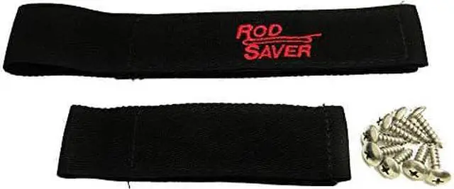 Alt view image 6 of 6 - Rod Saver 10/6RS Original Marine Rod Saver Set with 10-Inch and 6-Inch Straps, 2-Pieces, Black Finish