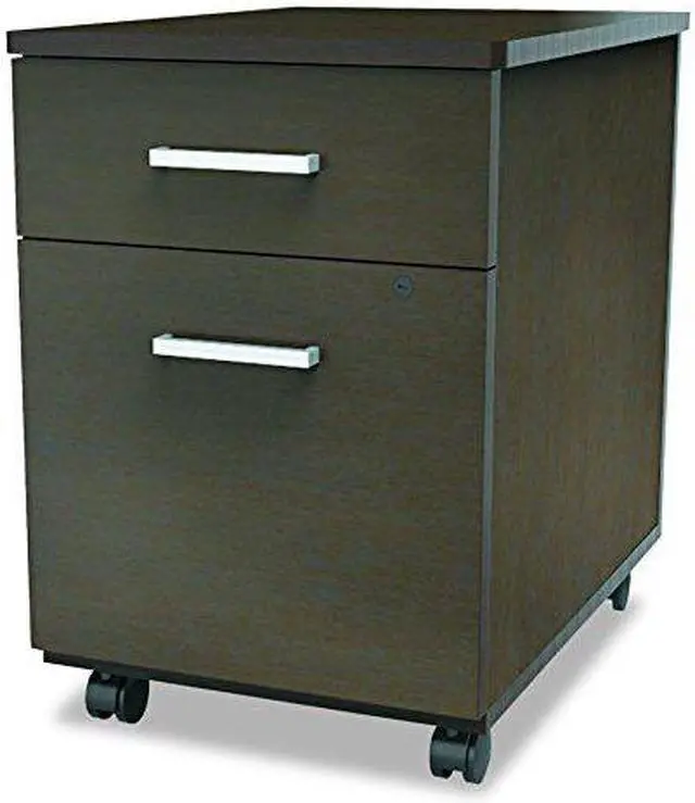 Alt view image 17 of 17 - Linea Italia - LITTR752MOC - Trento Line Mobile Pedestal File, Box/File Drawer, Mocha