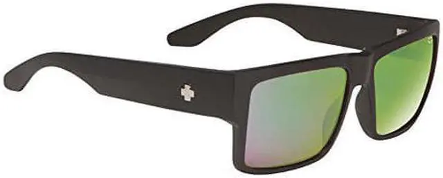 Alt view image 2 of 9 - Spy Cyrus Sunglasses 673180374861 - Matte Black/HD Plus Bronze Polar/Green Spt