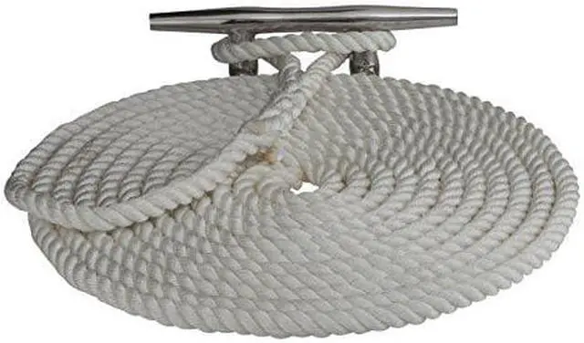 Alt view image 4 of 5 - Sea-Dog Double Braided Nylon Dock Line - 5/8" x 35' - White