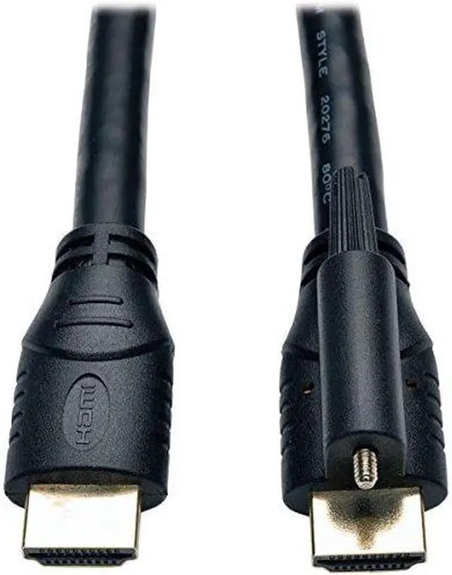 Alt view image 8 of 12 - Tripp Lite High Speed HDMI Cable with Ethernet and Locking Connector Ultra HD 4K x 2K 24AWG (M/M) 10ft.