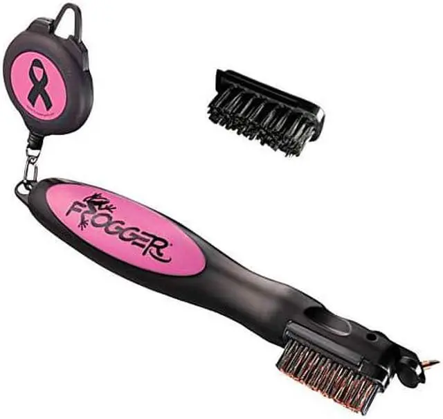 Main image of Frogger Golf BrushPro Golf Club Brush with Groove Cleaner, Pink