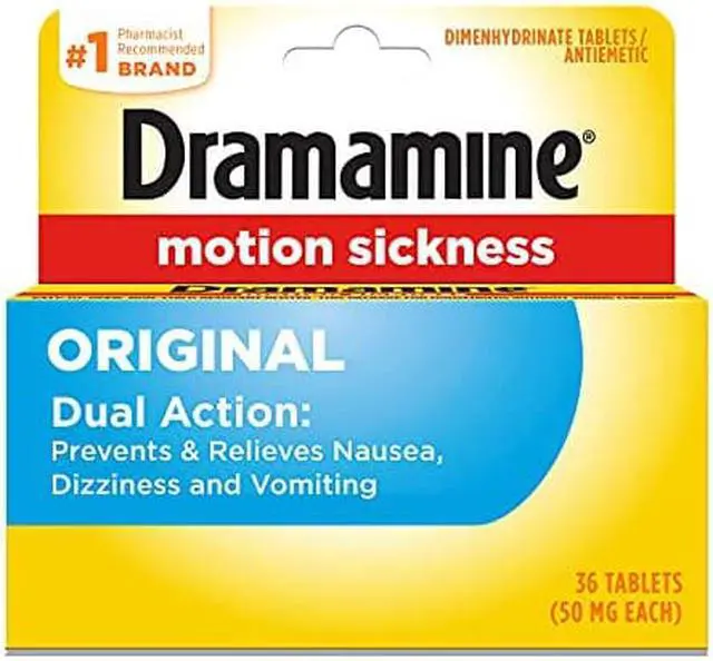 Main image of Dramamine Motion Sickness Original, 36 Count