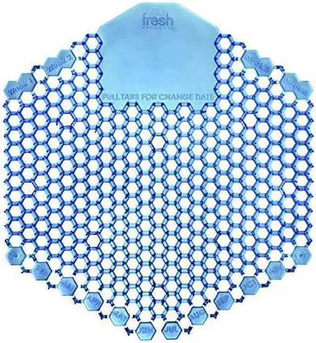 Alt view image 5 of 5 - Fresh Products 3WDS60CBLCT Wave 3D Urinal Deodorizer Screen, Yellow - Citrus