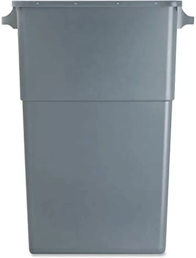 Alt view image 10 of 11 - Genuine Joe Waste Container 23 Gallon 22-1/2"W x 11"D x 30" Gray 60465