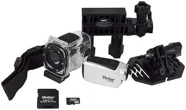 Main image of Compact Sports Digital Video Camcorder Vivitar DVR685HD 5.1 Megapixels Resolution plusFREE Waterproof Case Action Cam Camera Camcorder
