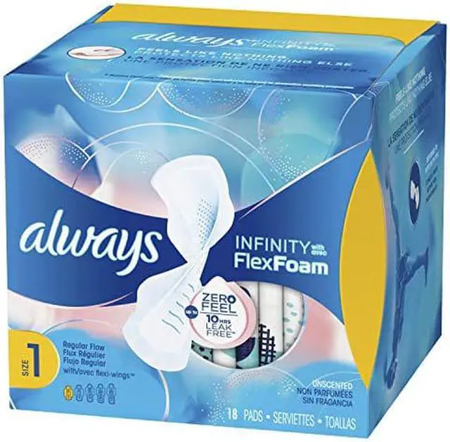 Alt view image 2 of 2 - Always Infinity FlexFoam Pads Regular Flow - 18 ct