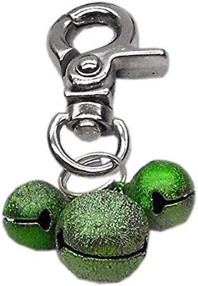 Main image of Mirage Pet Products Lobster Claw Bell Charm for Pets, Emerald Green