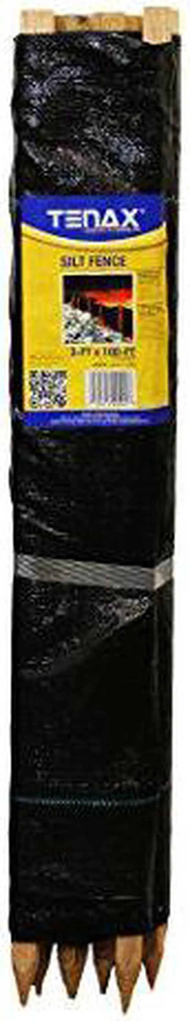 Alt view image 11 of 12 - ZORO SELECT 31900700 3 ft H x 100 ft L Silt Fence, 11 Stakes, Polypropylene,