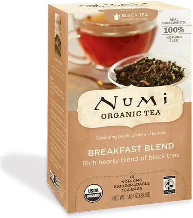 Alt view image 20 of 20 - Numi Organic Teas and Teasans 1.4oz Breakfast Blend 18/Box 10220