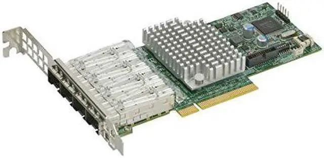 Alt view image 3 of 4 - Supermicro Accessory AOC-STG-I4S -port 10Gbe Standard LP Intel XL710-AM1 with SFP+