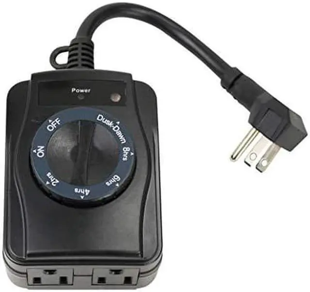 Alt view image 2 of 3 - prime wire & cable tnocd002 2outlet turn dial pigtail