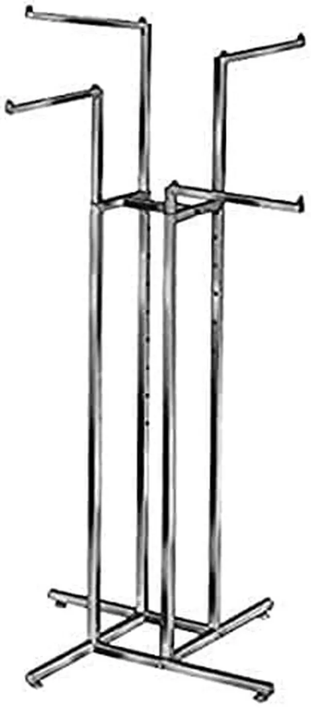 Alt view image 3 of 3 - ECONOCO K10 Square Rack Tubing Arms 16-Arms,4-Way,Chrome