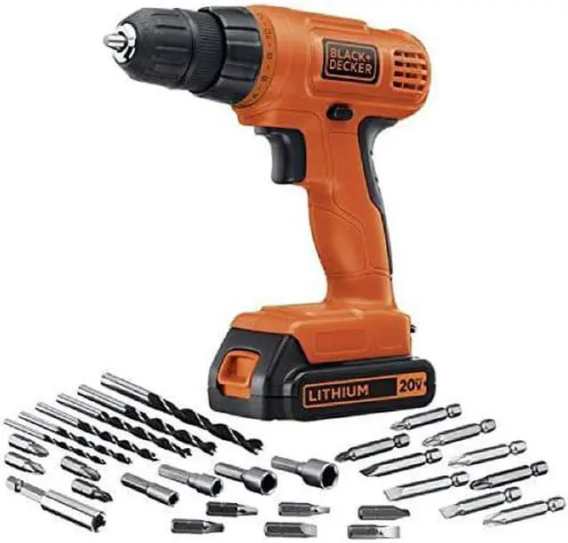 Alt view image 6 of 6 - BLACK+DECKER 20V Max Cordless Drill / Driver with 30-Piece Accessories