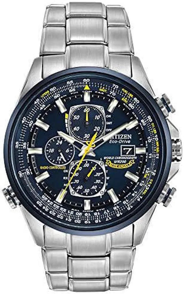 Alt view image 12 of 19 - Citizen Mens Chronograph A-T Eco Drive World Time Oversized AT8020-54L Watch