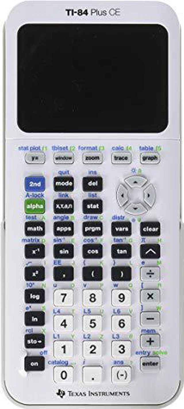 Alt view image 16 of 16 - Texas Instruments TI84PLSCEWHITE