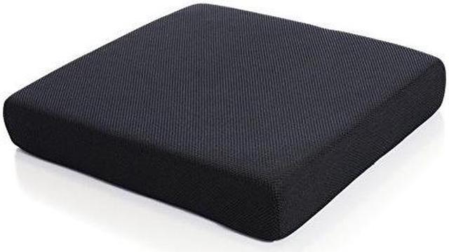 Milliard Memory Foam Seat Cushion Chair Pad 18 x 16 x 3in. with Washable  Cover, for Relief and Comfort 