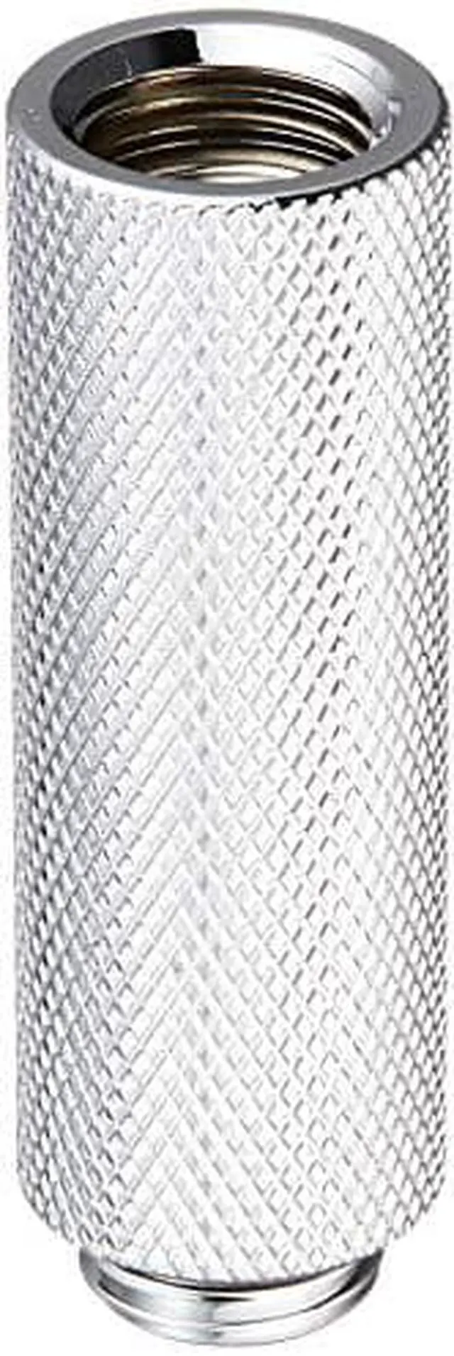 Alt view image 9 of 9 - Bitspower G1/4" Male to Female Extender Fitting, 50mm, Silver Shining