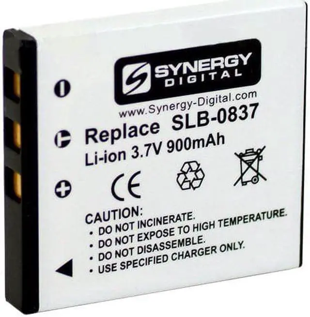 Alt view image 6 of 6 - Samsung L60 Digital Camera Battery Lithium-Ion (3.7v 900 mAh) - Replacement for Samsung SLB-0837 Battery