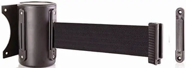 Main image of US Weight U2500 Crowd Control Wall Mount with 8 Black Retractable Belt with Safe Braking System and Locking Button