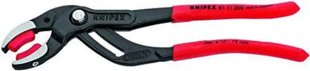 Main image of Knipex Tools 81 11 250 SBA 10" Pipe and Connector Pliers with Soft Jaws (843221021412)
