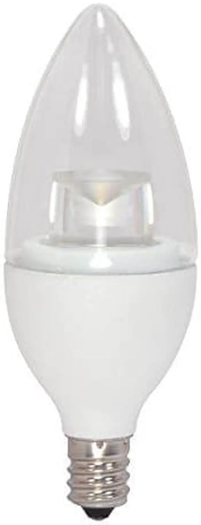 Alt view image 6 of 7 - Satco 08952 - 4.5CTC/LED/3000K/E12/120V (S8952) Candle LED Light Bulb