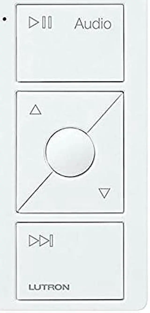 Alt view image 5 of 6 - Lutron Caseta Wireless Pico Remote Control for Audio (White)