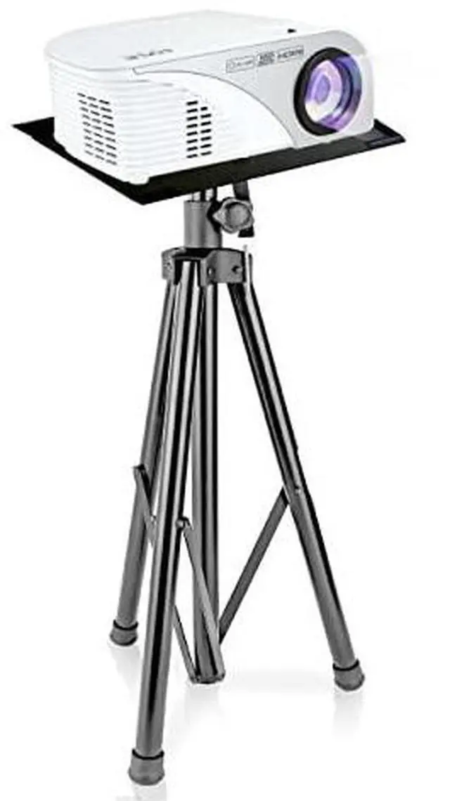 Alt view image 15 of 20 - Pyle PLPTS7 Universal Device Stand with Height Adjustable Tripod Mount for Projector, Laptop, Notebook, Mixer and DJ Equipment