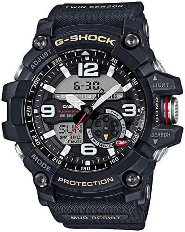 Alt view image 4 of 11 - Casio Men's Mudmaster Watch Quartz Mineral Crystal GG-1000-1A