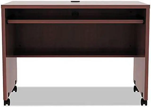 Alt view image 15 of 15 - Alera Valencia Mobile Workstation Desk, 41 3/8 X 23 5/8 X 29 5/8, Med Cherry