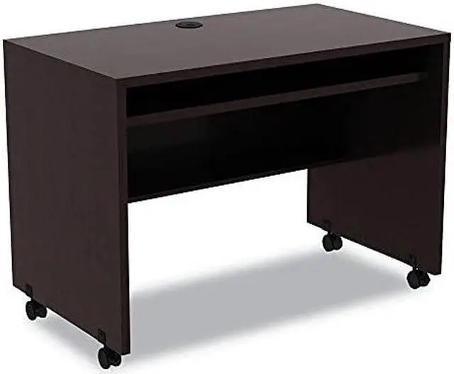 Alt view image 13 of 17 - Alera Valencia Series Mobile Workstation Desk, 41 3/8 X 23 5/8x 29 5/8, Espresso