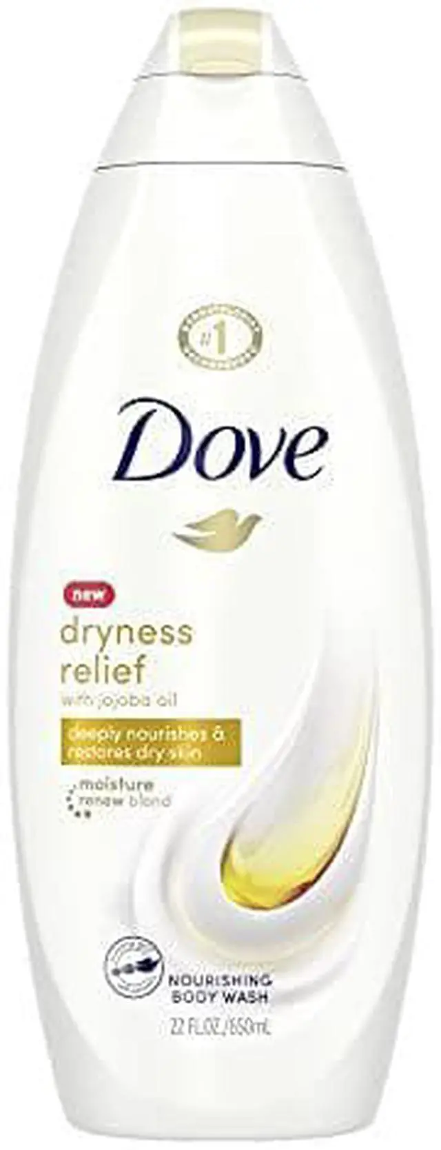 Main image of Dove Nourshing Body Wash, Dry Oil Moisture 22 oz ( Pack of 2)