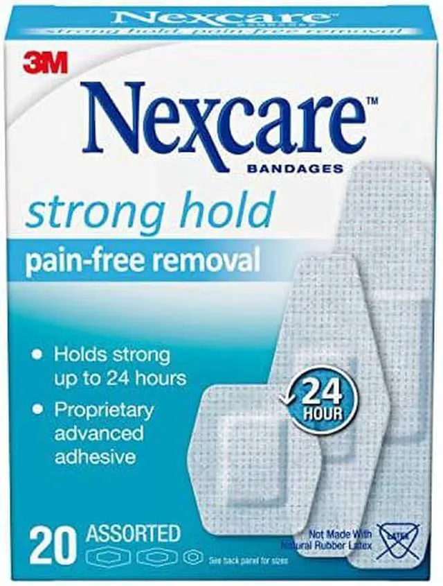 Main image of Nexcare Sensitive Skin Bandages, Assorted Sizes, 20 Count Per Box (12 Pack)