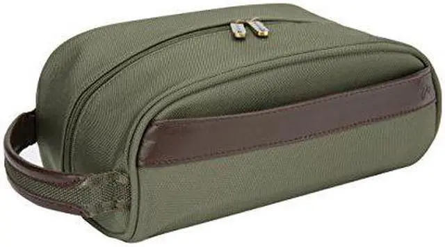 Alt view image 15 of 16 - Travelon Classic Plus Top Zip Toiletry Kit Travel Accessory Bag Olive