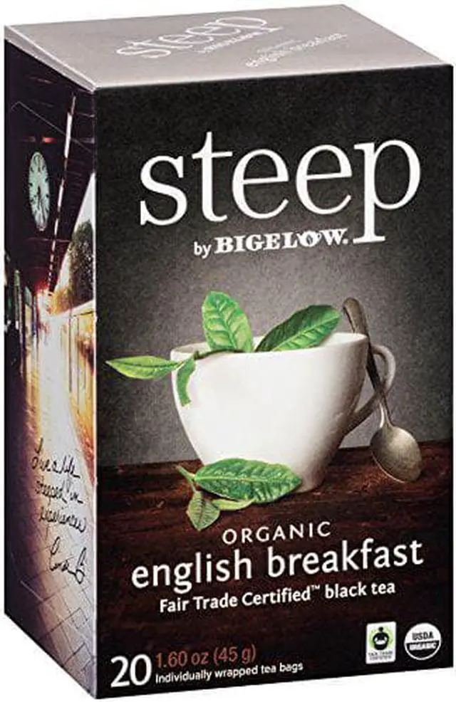 Alt view image 6 of 12 - Bigelow Steep Tea, English Breakfast, 1.6 Oz Tea Bag, 20/Box 17701