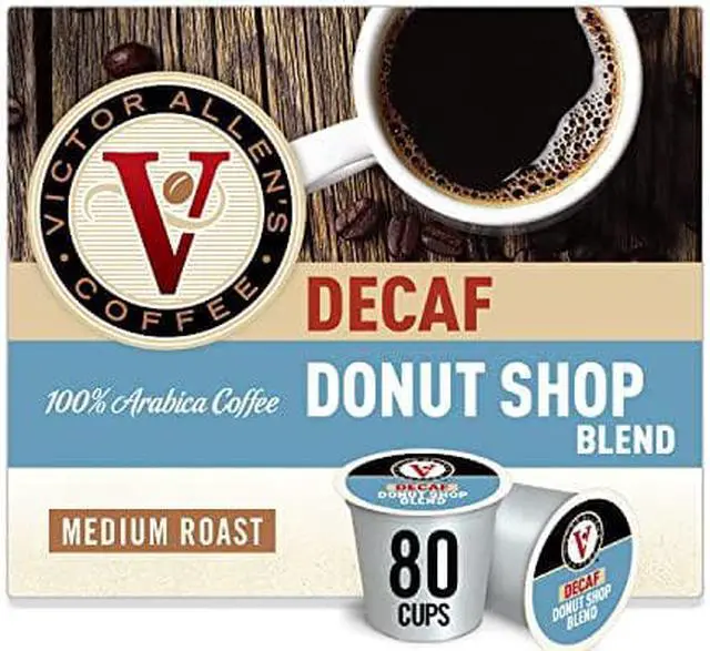 Main image of Victor Allen Coffee Decaf Donut Shop Single Serve K-Cup, 80 Count