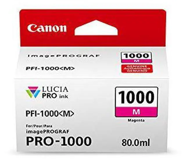 Alt view image 5 of 8 - Canon 0548C002 PFI-1000 Lucia Pro Ink Magenta