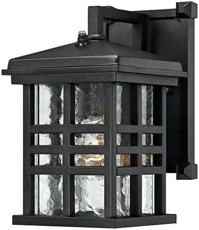 Alt view image 6 of 6 - Westinghouse 6204500 Caliste One Light Outdoor Wall Lantern with Dusk to Dawn Sensor, Textured Black