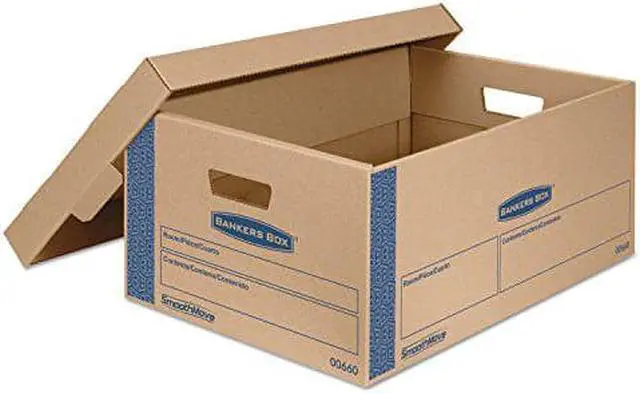 Alt view image 9 of 12 - Bankers Box SmoothMove Prime Large Moving Boxes Lift Lid 24l x 15w x 10h Kraft