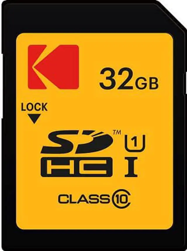 Alt view image 6 of 6 - Kodak 32GB Class 10 UHS-I U1 SDHC Memory Card