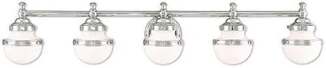 Main image of Livex Lighting 5715-05 Oldwick 5 Polished Chrome Bath Light