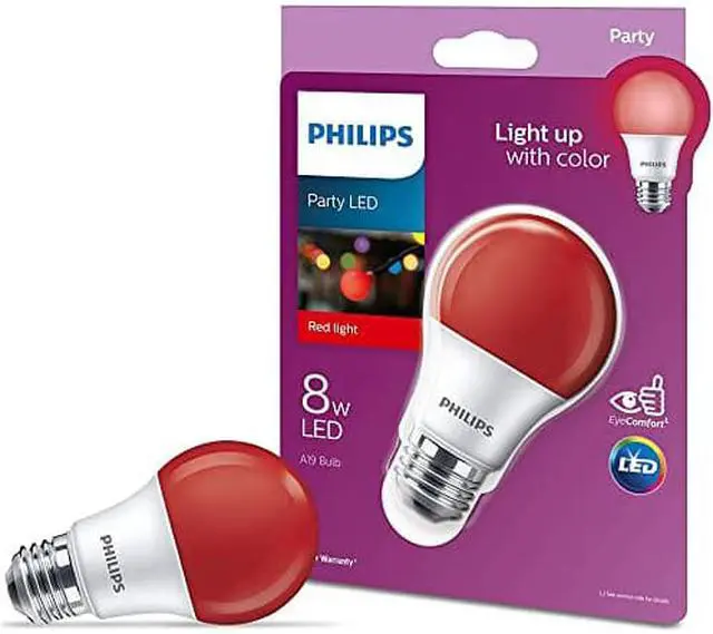 Alt view image 3 of 3 - Philips LED Bulb,A19,3000K,60 lm,8W  929001997805