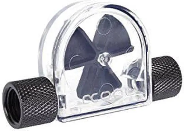 Alt view image 6 of 6 - Alphacool Eisfluegel Flow Indicator, Black Fins, Clear Body