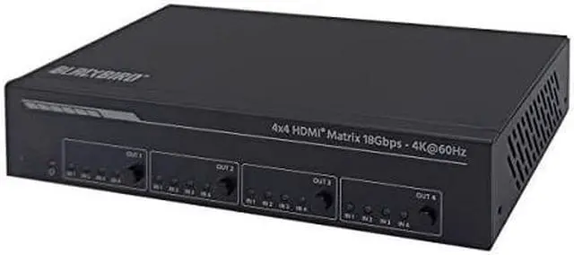 Alt view image 16 of 20 - Monoprice Blackbird 4K 4x4 HDMI Matrix HDR 18Gbps 4K@60Hz YCbCr 4:4:4 HDCP 2.2