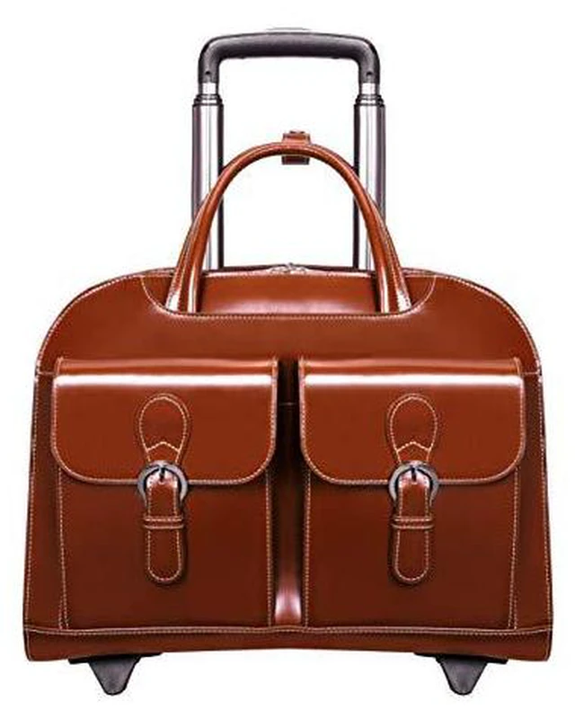 Alt view image 14 of 15 - MCKLEIN COMPANY LLC 96184A DAVIS BROWN LEATHER WHEELED